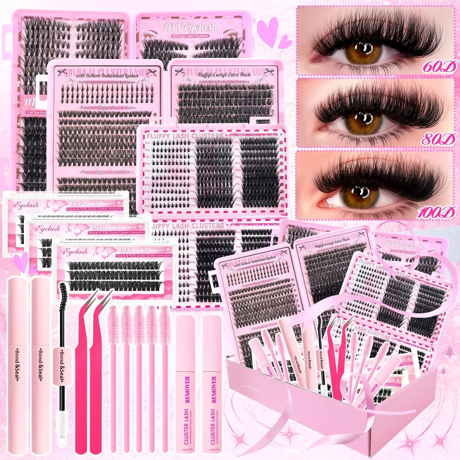Fluffy Cluster Lash Set