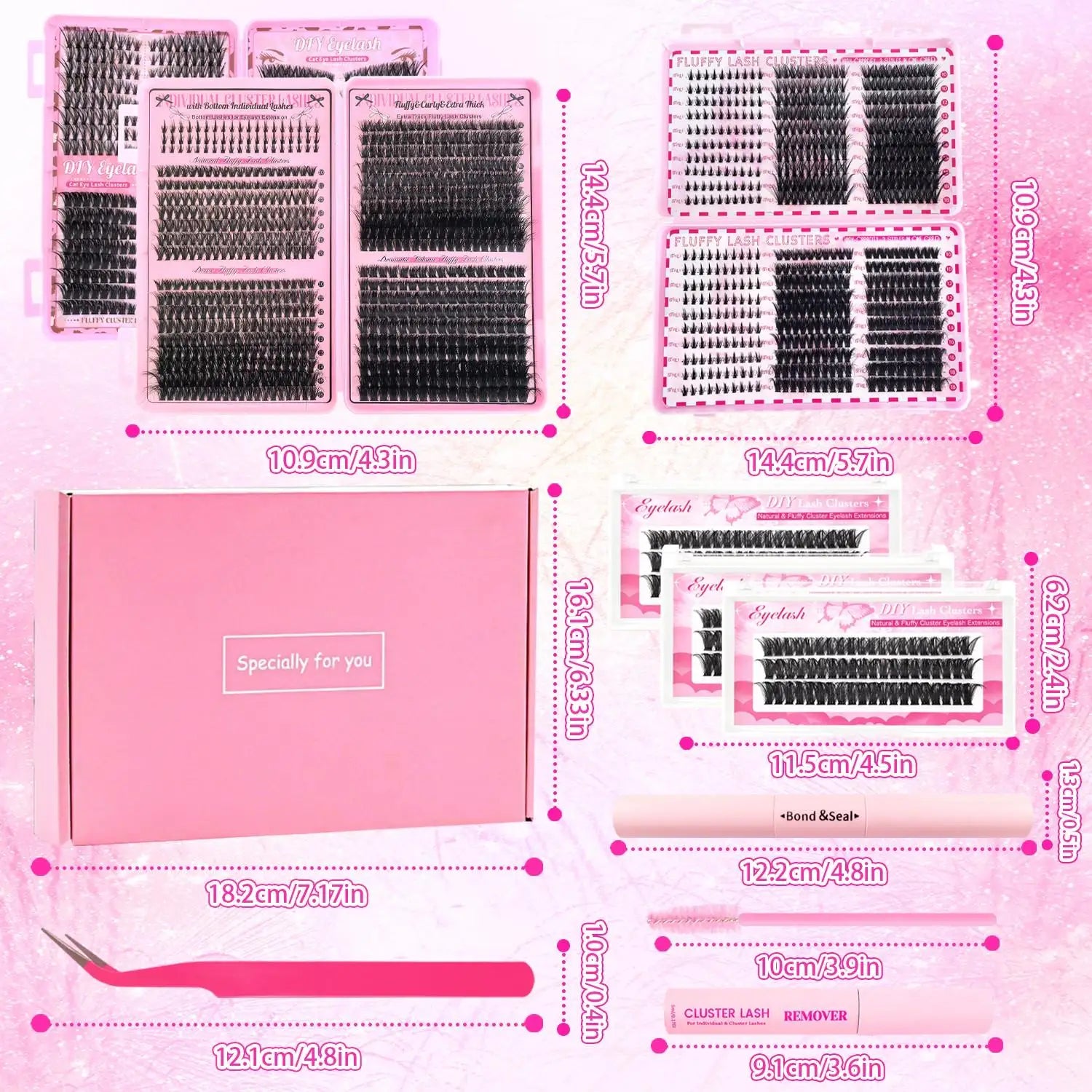 Fluffy Cluster Lash Set