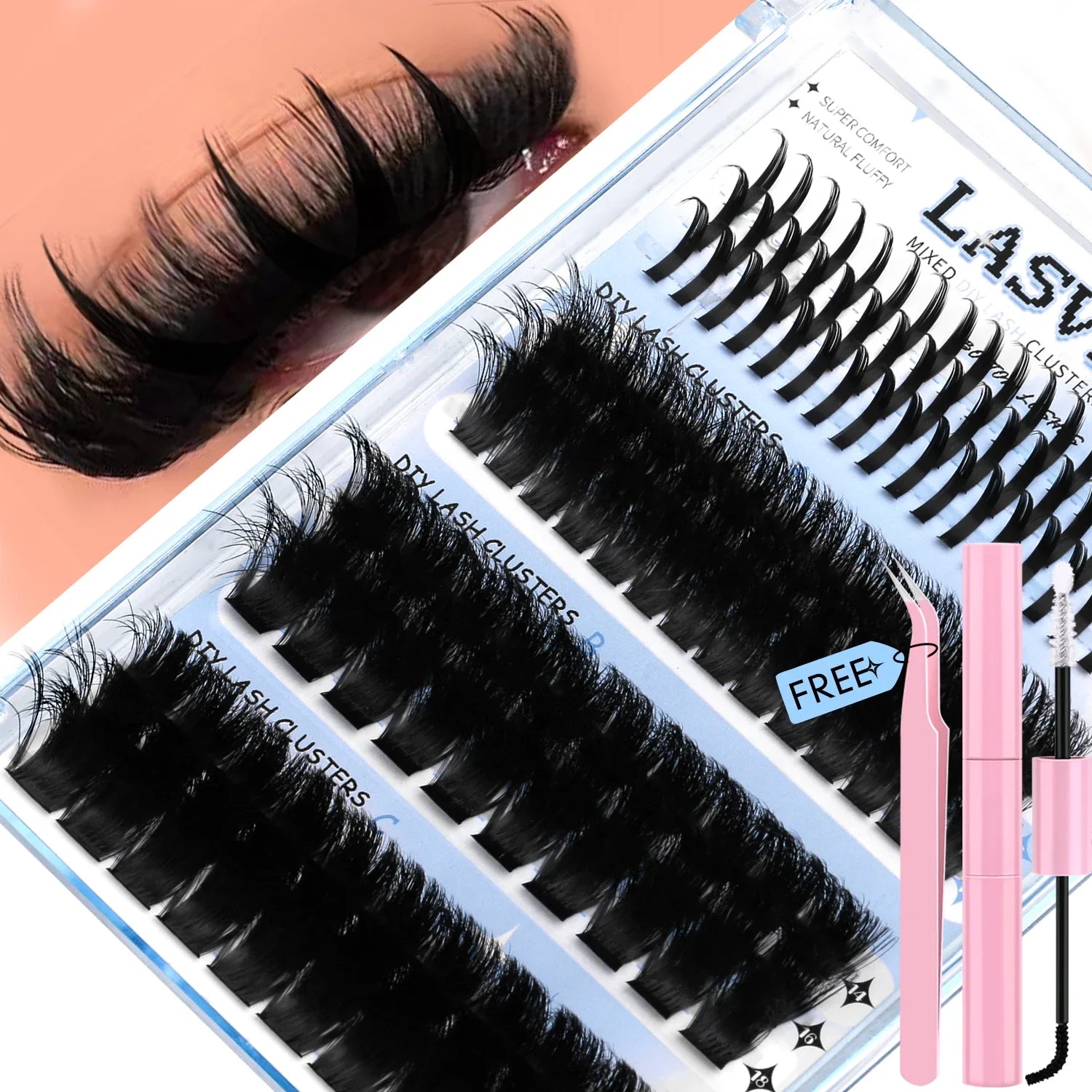 Fluffy Lash Clusters Kit